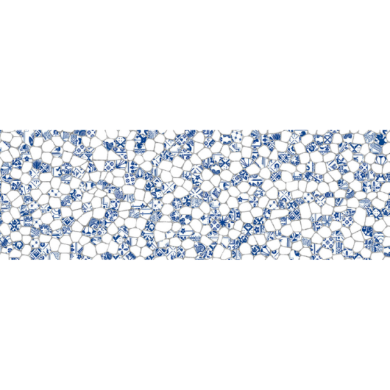 White Gaudi Brillo 30×90 γυαλιστερό ανάγλυφο διακοσμητικό πλακίδιο